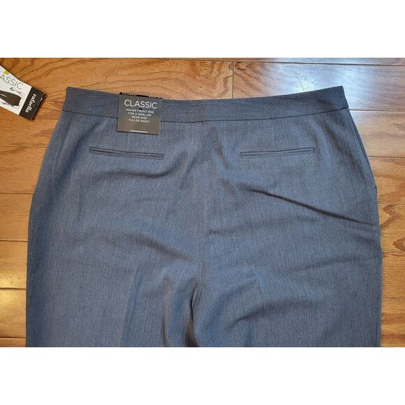 Rafaella NWT Women’s Size 14 Classic Fit Charcoal Gray Higher Rise Pant MSRP $58 - Picture 4 of 16